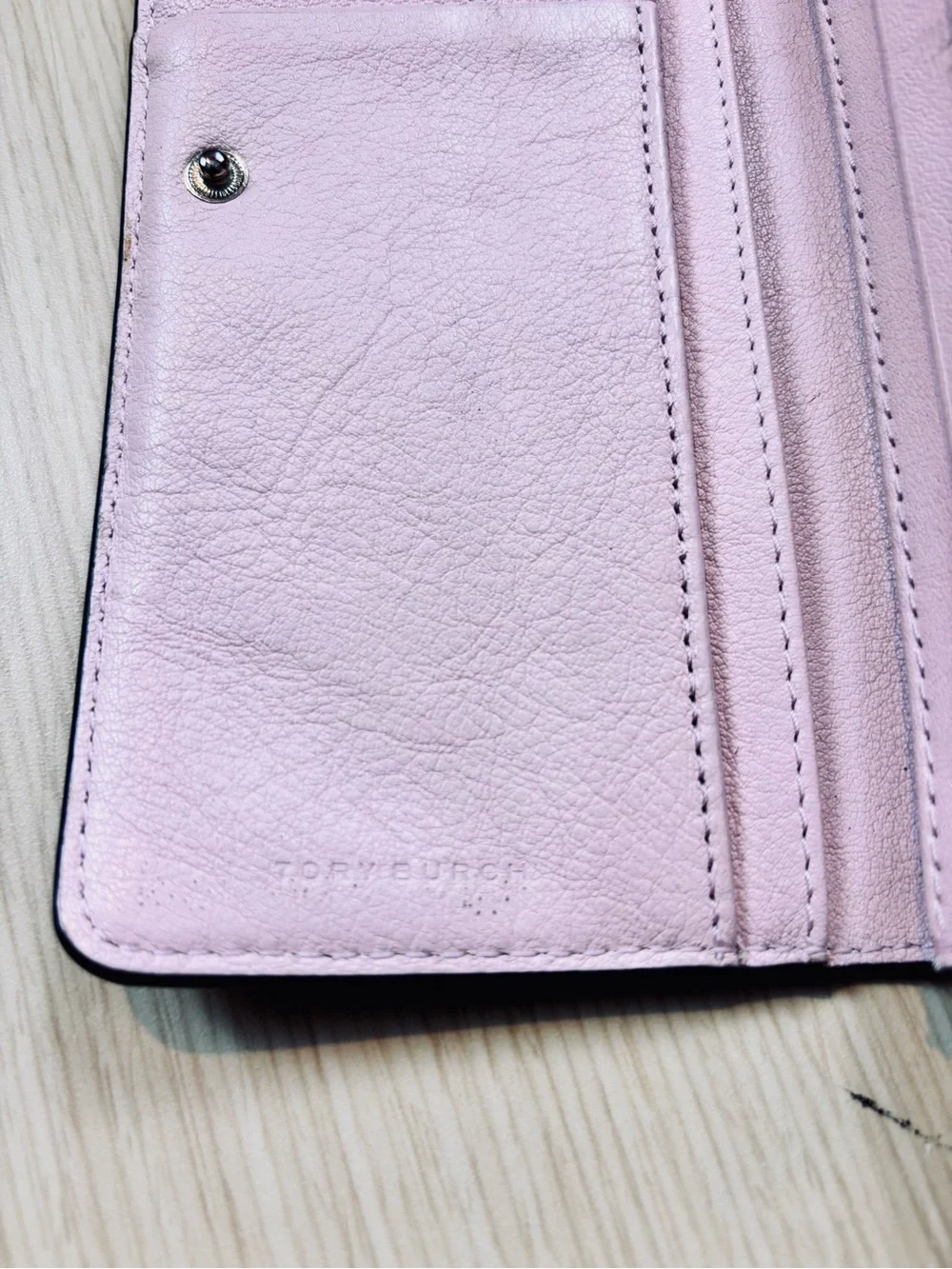 Tory Burch Hicks Garden Slim Envelope Wallet Pink Floral Patent Leather